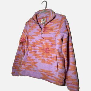 Women's Billabong A/Div Southwestern 1/4 Zip Fleece Pullover - Size Small